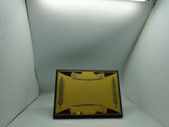 درع تذكاري وسط مذهب